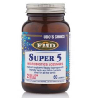 
                
                    Load image into Gallery viewer, UDOS CHOICE SUPER 5 MICROBIOTICS LOZENGES 60 CAP
                
            